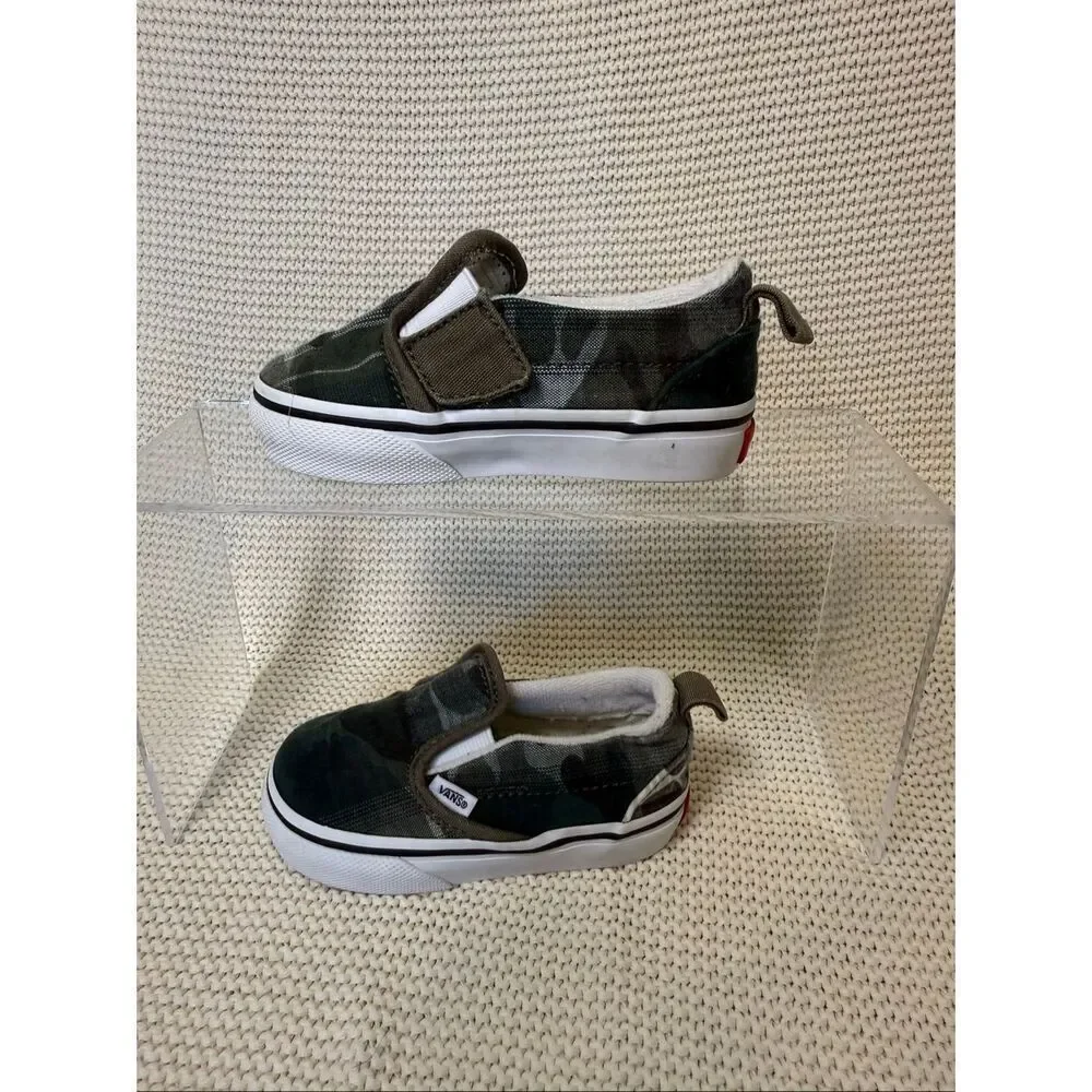 VANS - Slip on Sneaker - Faded Camo - Toddler 5C